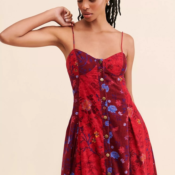 Free People Gail Midi Dress - Picture 1 of 7